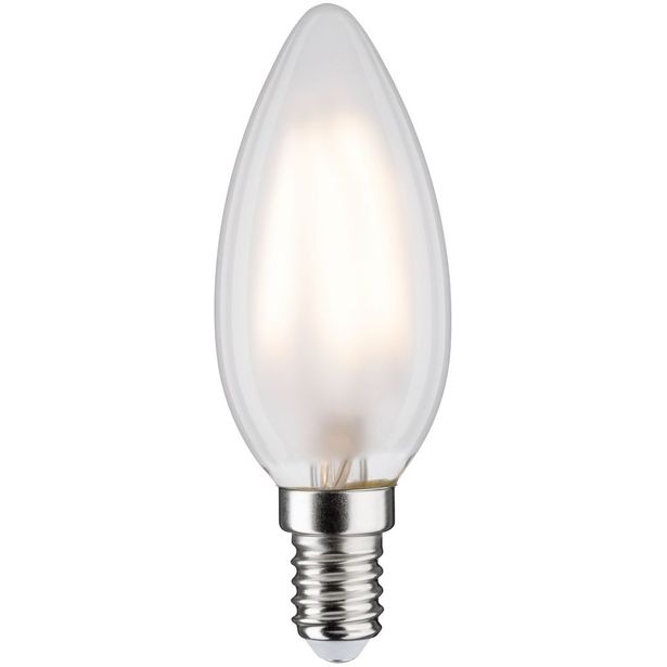 LED-kynttilälamppu Paulmann Candle, E14, 470lm, 4.5W, 2700K, filamentti, matta
