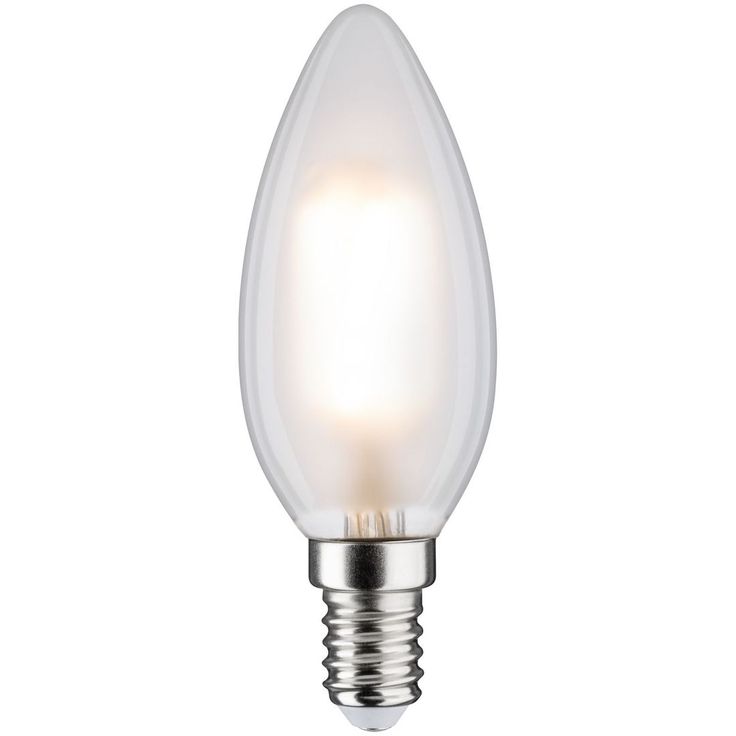 LED-kynttilälamppu Paulmann Candle, E14, 470lm, 5W, 2700K, filamentti, himmennettävä, matta