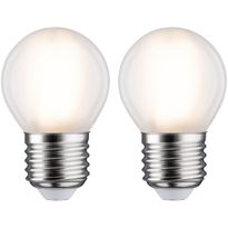 LED-filamenttilamppu Paulmann Drop, E27, 470lm, 5W, 2700K, matta, 2kpl