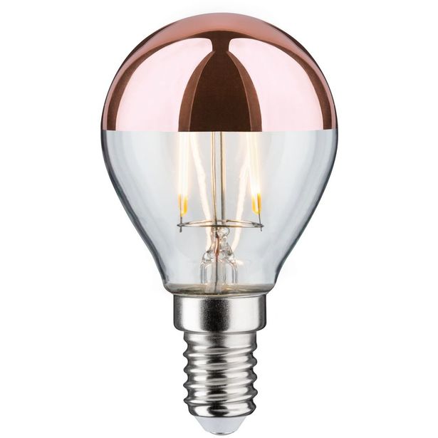 LED-pääpeililamppu Paulmann Modern Classic Edition Drop, E14, 220lm, 2.6W, 2700K, kupari