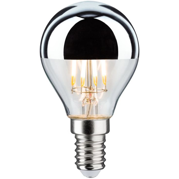 LED-pääpeililamppu Paulmann Modern Classic Edition Drop, E14, 440lm, 4.8W, 2700K, himmennettävä, hopea