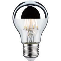 LED-pääpeililamppu Paulmann Modern Classic Edition Pear, E27, 600lm, 6.5W, 2700K, hopea