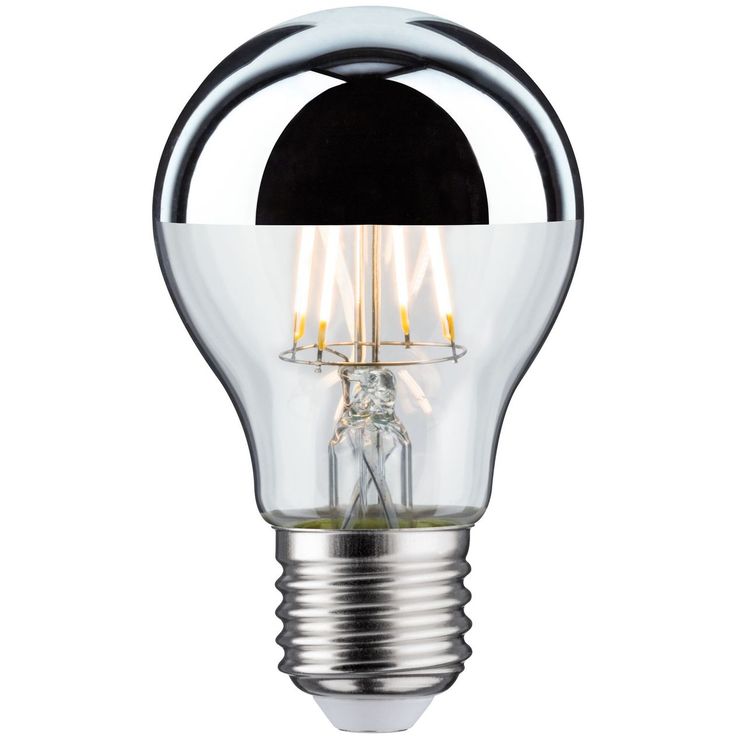 LED-pääpeililamppu Paulmann Modern Classic Edition Pear, E27, 600lm, 6.5W, 2700K, hopea