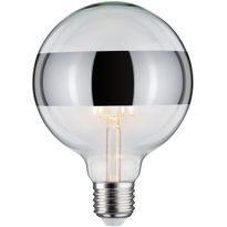 LED-rengaspeililamppu Paulmann Modern Classic Edition Globe, E27, 640lm, 6.5W, 2700K, himmennettävä, hopea