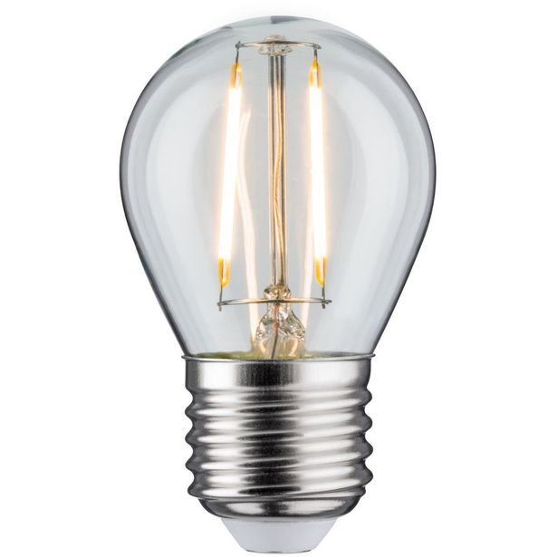 LED-filamenttilamppu Paulmann Drop, E27, 250lm, 2.6W, 2700K, kirkas