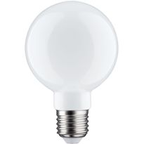 LED-filamenttilamppu Paulmann Globe, G80, E27, 806lm, 7.5W, 2700K, himmennettävä, opaali