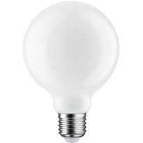 LED-filamenttilamppu Paulmann Globe, G95, E27, 806lm, 7.5W, 2700K, himmennettävä, opaali