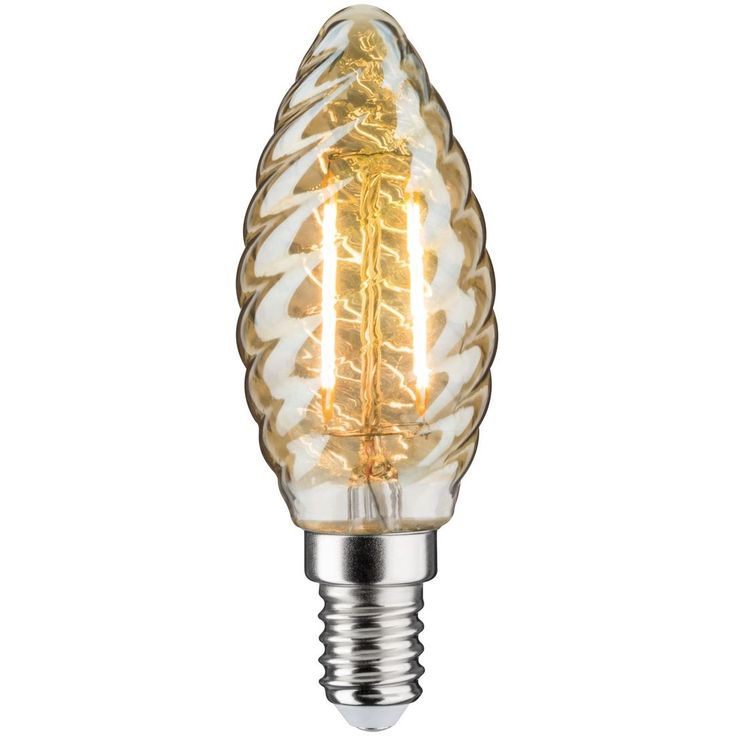 LED-kierrekynttilälamppu Paulmann Vintage Edition Candle, E14, 260lm, 2.6W, 2500K, kulta