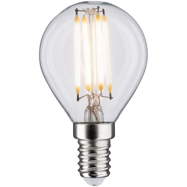 LED-filamenttilamppu Paulmann Drop, E14, 432lm, 5W, 2700K, himmennettävä, kirkas