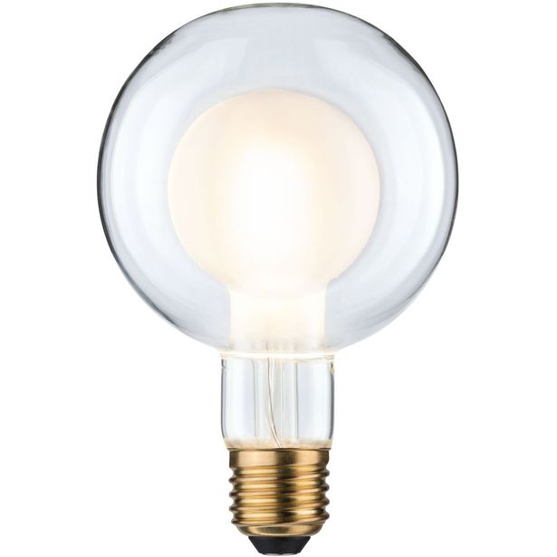 LED-lamppu Paulmann Inner Shape Edition Globe, G95, E27, 450lm, 4W, 2700K, himmennettävä, matta