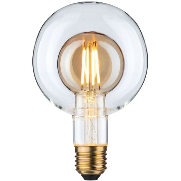 LED-lamppu Paulmann Inner Shape Edition Globe, G95, E27, 400lm, 4W, 2700K, himmennettävä, kulta