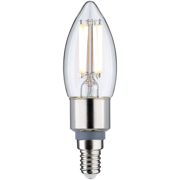 LED-kynttilälamppu Pulmann Candle, E14, 470lm, 5W, filamentti, säädettävä värilämpötila, kirkas
