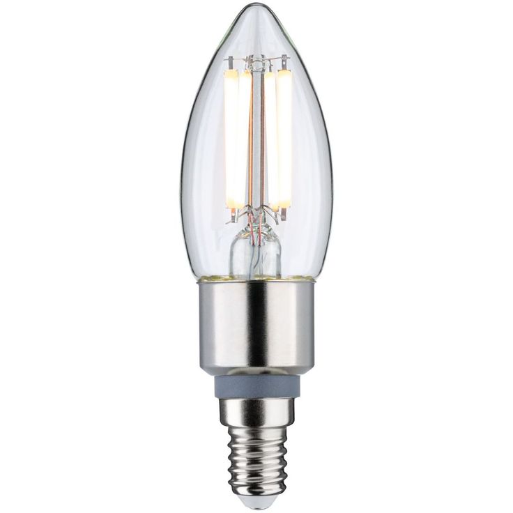 LED-kynttilälamppu Pulmann Candle, E14, 470lm, 5W, filamentti, säädettävä värilämpötila, kirkas