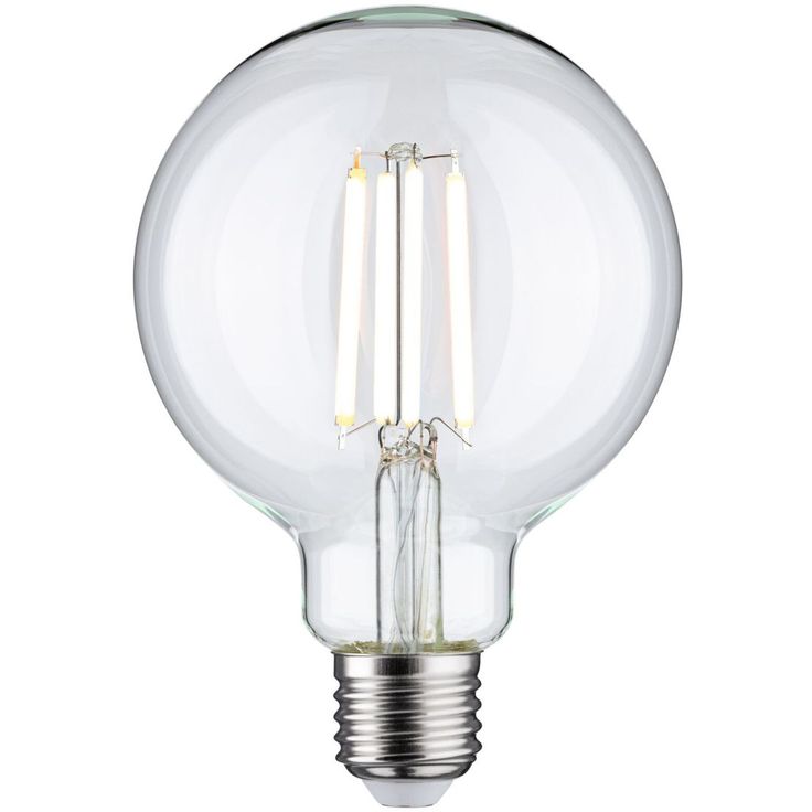 LED-filamenttilamppu Paulmann Globe, G95, E27, 806lm, 7W, säädettävä värilämpötila, kirkas