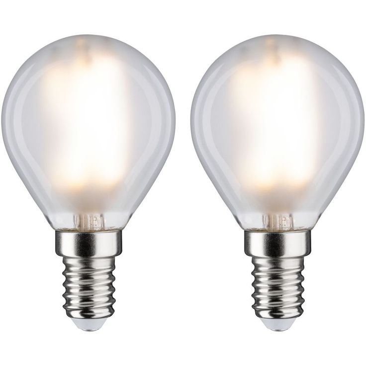 LED-filamenttilamppu Paulmann Drop, E14, 470lm, 4.5W, 2700K, matta, 2kpl
