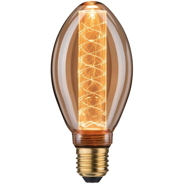 LED-lamppu Paulmann Inner Glow Edition Pear Corn Spiral, E27, 120lm, 3.6W, 1800K, himmennettävä, kulta