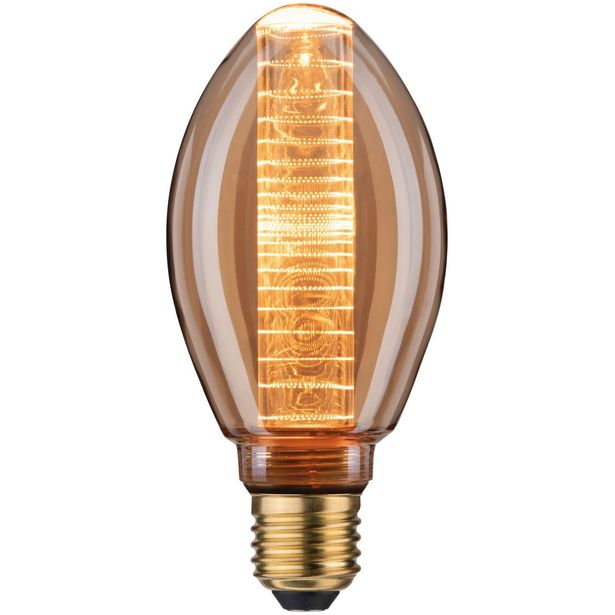 LED-lamppu Paulmann Inner Glow Edition Pear Corn Ring, E27, 120lm, 3.6W, 1800K, himmennettävä, kulta