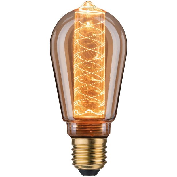LED-lamppu Paulmann Inner Glow Edition Corn Corn Spiral, E27, 120lm, 3.6W, 1800K, himmennettävä, kulta