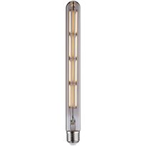 LED-putki Paulmann 1879 Edition Tube, E27, 806lm, 8.8W, 2700K, filamentti, himmennettävä, savulasi