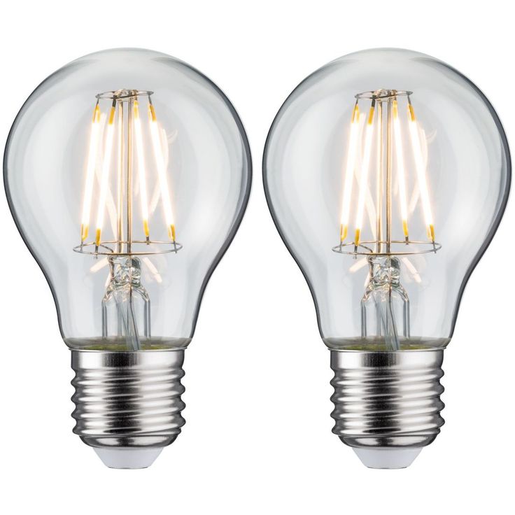 LED-filamenttilamppu Paulmann Pear, E27, 470lm, 5W, 2700K, kirkas, 2kpl