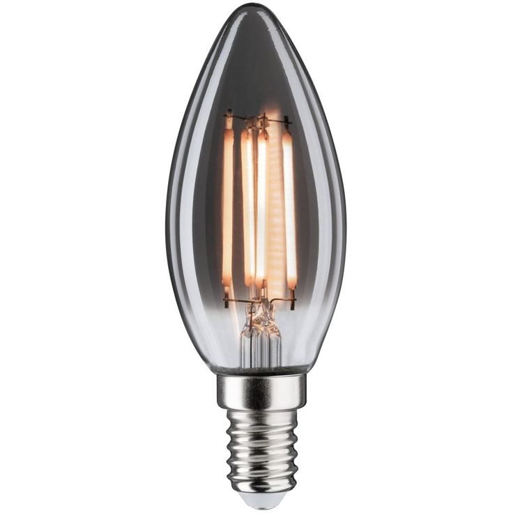 LED-kynttilälamppu Paulmann 1879 Edition Candle, E14, 145lm, 4W, 1800K, filamentti, himmennettävä, savulasi