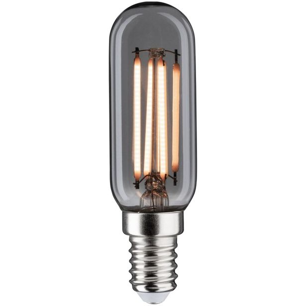 LED-filamenttilamppu Paulmann 1879 Edition Tube, E14, 130lm, 4W, 1800K, himmennettävä, savulasi