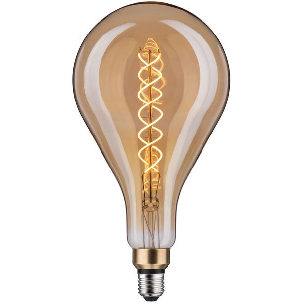 LED-filamenttilamppu Paulmann 1879 Edition BigDrop, E27, 400lm, 7W, 1800K, himmennettävä, kulta