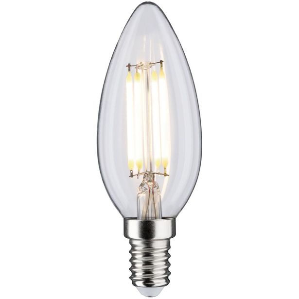 LED-kynttilälamppu Paulmann Candle, E14, 470lm, 4.8W, 4000K, filamentti, matta
