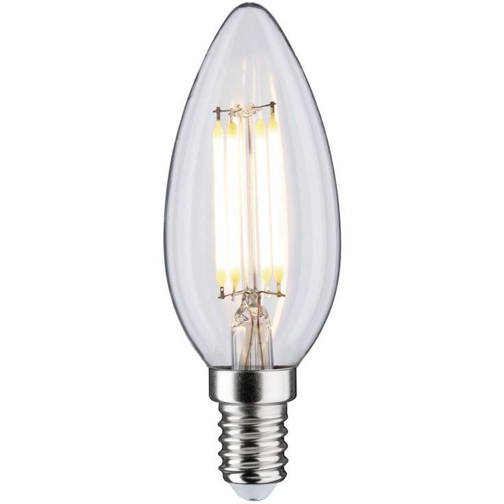 LED-kynttilälamppu Paulmann Candle, E14, 470lm, 4.8W, 4000K, filamentti, matta