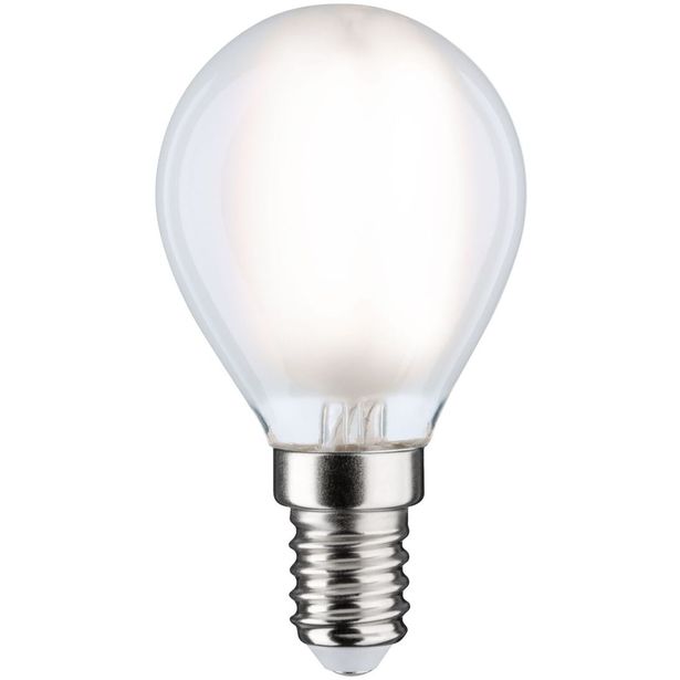 LED-filamenttilamppu Paulmann Drop, E14, 806lm, 6.5W, 4000K, matta