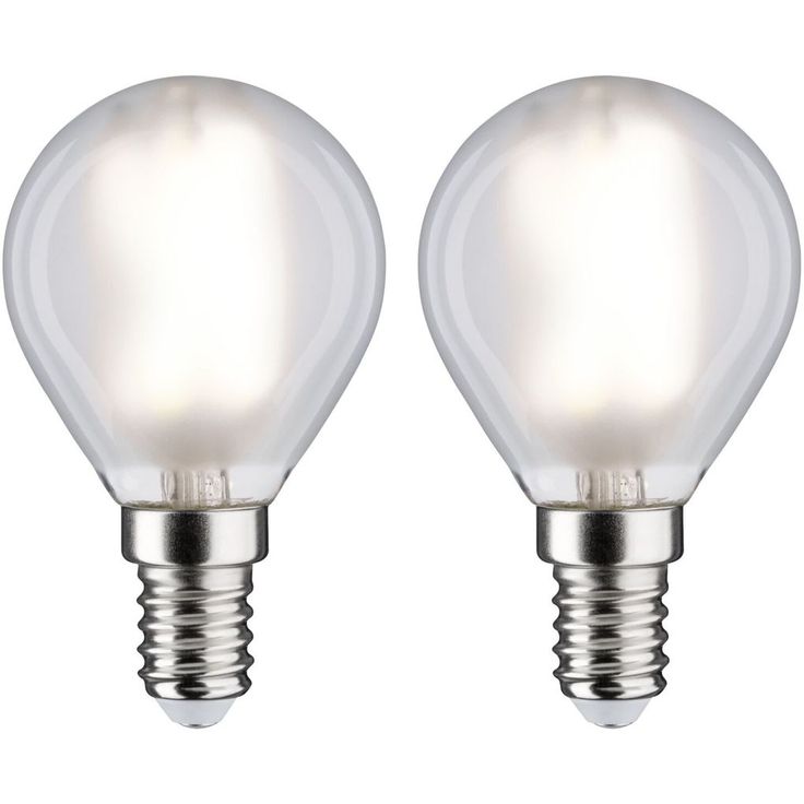 LED-filamenttilamppu Paulmann Drop, E14, 470lm, 4.8W, 4000K, matta, 2kpl