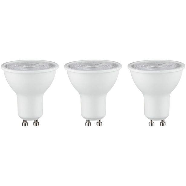LED-kohdelamppu Paulmann Reflector, GU10, 460lm, 7W, 4000K, mattavalkoinen, 3kpl