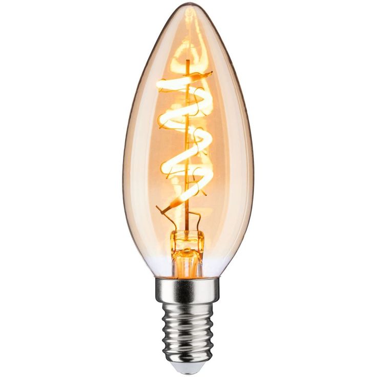 LED-kynttilälamppu Paulmann Vintage Edition Candle, E14, 150lm, 4W, 1800K, himmennettävä, kulta