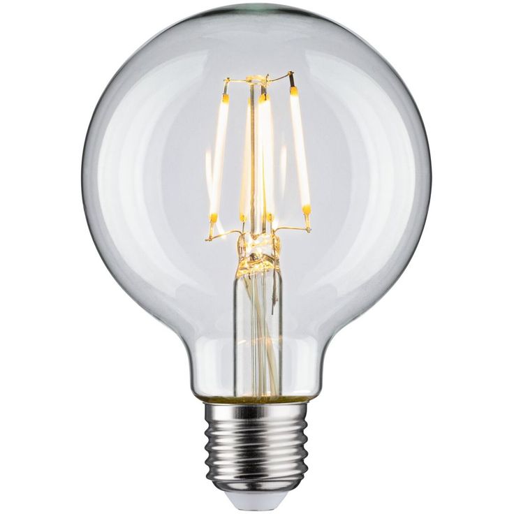 LED-filamenttilamppu Paulmann Globe, G80, E27, 470lm, 4.8W, 2700K, kirkas