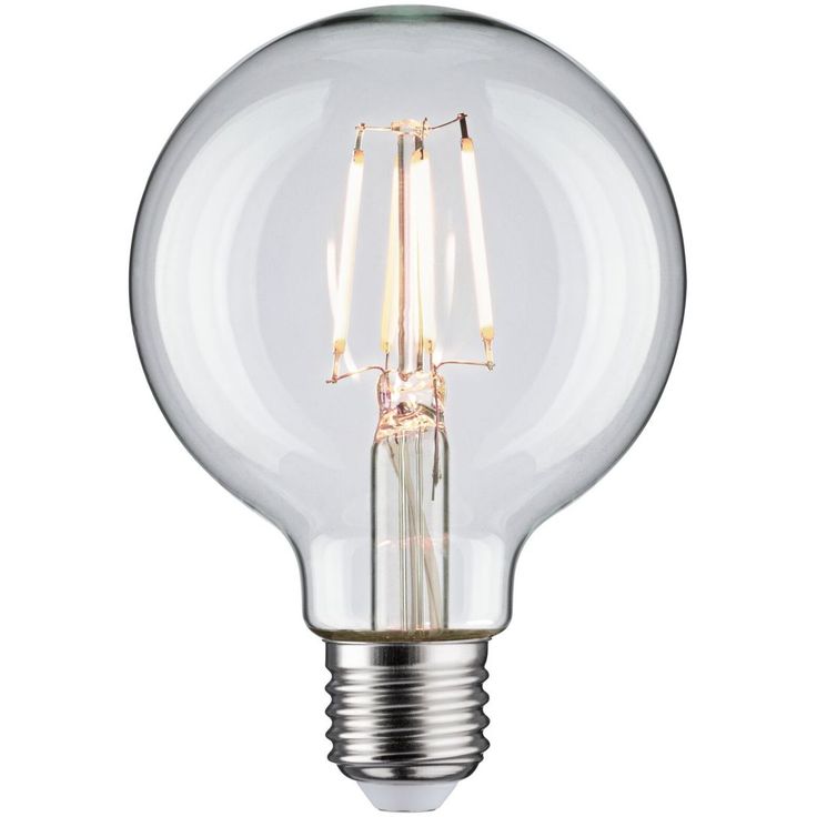 LED-filamenttilamppu Paulmann Globe, G80, E27, 470lm, 4.8W, 4000K, kirkas