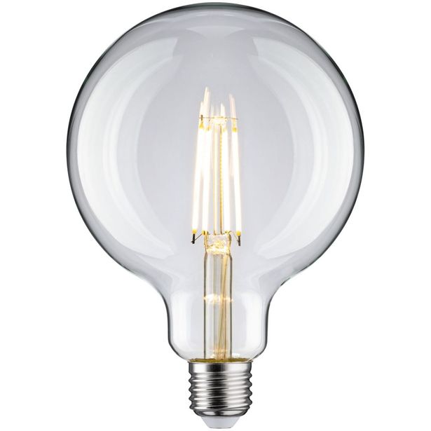 LED-filamenttilamppu Paulmann Globe, G125, E27, 1055lm, 9W, 2700K, kirkas