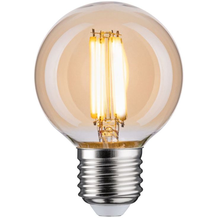 LED-filamenttilamppu Paulmann Globe, G60, E27, 780lm, 7W, 2700K, himmennettävä, kulta