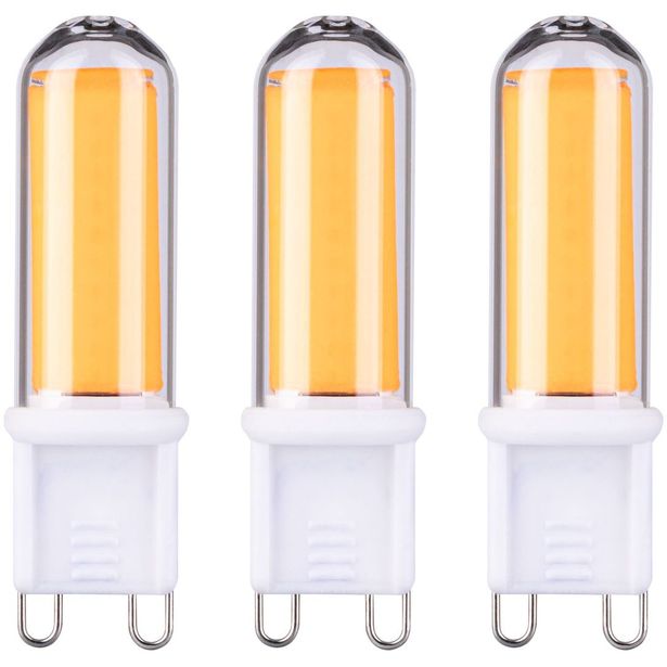 LED-pistokantalamppu Paulmann Pin Base, G9, 470lm, 4.6W, 2700K, kirkas, 3kpl