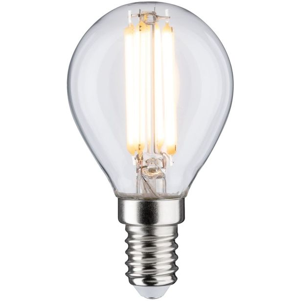 LED-filamenttilamppu Paulmann Drop, E14, 806lm, 5.9W, 2700K, himmennettävä, kirkas