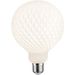 LED-filamenttilamppu Paulmann Lampion Globe, G125, E27, 400lm, 4.3W, 3000K, himmennettävä, valkoinen kenno