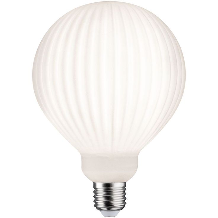 LED-filamenttilamppu Paulmann Lampion Globe, G125, E27, 400lm, 4.3W, 3000K, himmennettävä, valkoinen raita