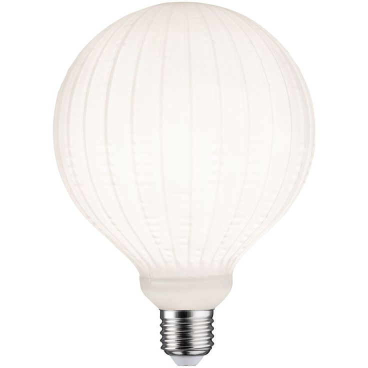 LED-filamenttilamppu Paulmann Lampion Globe, G125, E27, 400lm, 4.3W, 3000K, himmennettävä, valkoinen kuvio