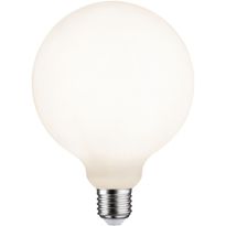 LED-filamenttilamppu Paulmann Lampion Globe, G125, E27, 400lm, 4.3W, 3000K, himmennettävä, valkoinen