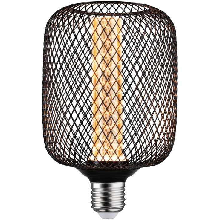 LED-lamppu Paulmann Metallic Glow Illuminant Zyl, E27, Spiral, 200lm, 4.2W, 1800K, musta