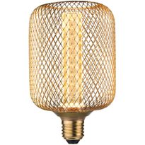 LED-lamppu Paulmann Metallic Glow Illuminant Zyl, E27, Spiral, 200lm, 4.2W, 1800K, messinki
