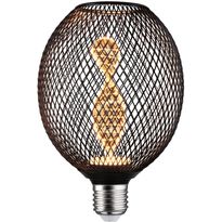 LED-lamppu Paulmann Metallic Glow Globe, E27, Helix, 110lm, 3.5W, 1800K, musta