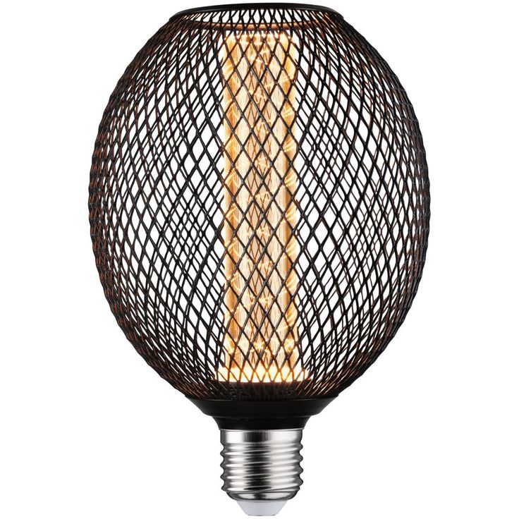 LED-lamppu Paulmann Metallic Glow Globe, E27, Spiral, 200lm, 4.2W, 1800K, musta