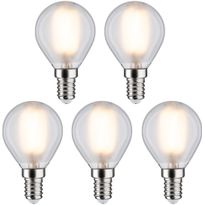 LED-filamenttilamppu Paulmann Drop, E14, 470lm, 4,8W, 2700K, matta, 5kpl