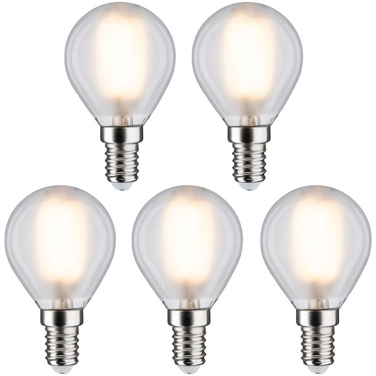 LED-filamenttilamppu Paulmann Drop, E14, 470lm, 4,8W, 2700K, matta, 5kpl