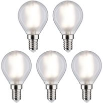 LED-filamenttilamppu Paulmann Drop, E14, 470lm, 4,8W, 4000K, matta, 5kpl